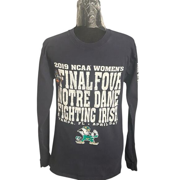 Notre Dame Women’s Final‎ Four NCAA 2019 Long Sleeve T-Shirt Small Basketball - Picture 1 of 6